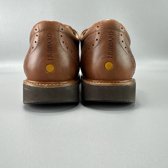 Samuel Hubbard Market Cap Brogue Shoes Mens 7 Whisky Brown Leather Dress Comfort main image 5